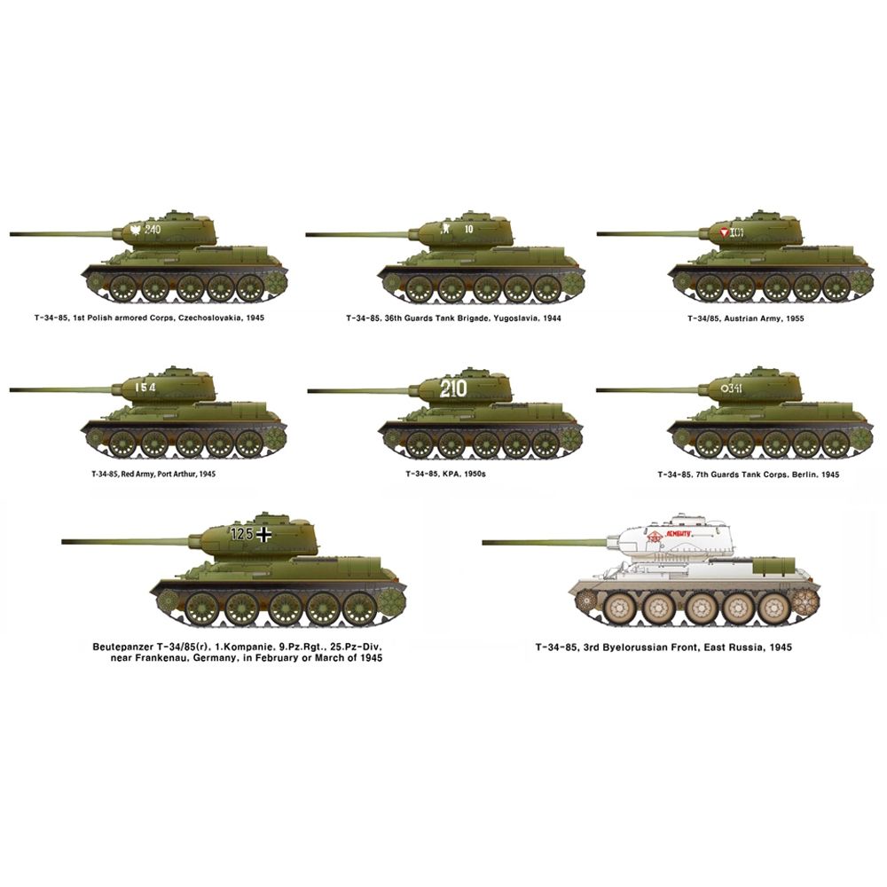 Bachmann Europe plc - Soviet T-34/85 WWII Medium Tank "Ural Tank ...